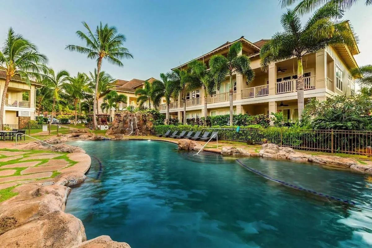 F211 Second Floor 3-Bedroom Poolside Lanai Koloa
